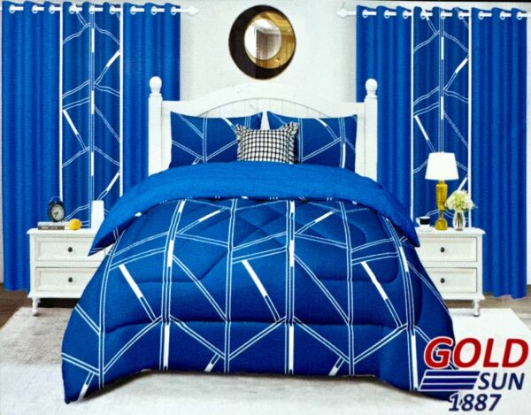 SET 7 PIEZAS GOLDSUN ESTAMPADO QUEEN