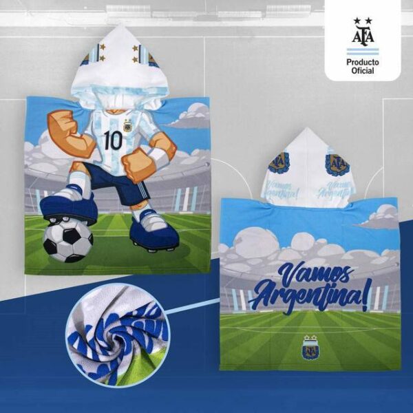 PONCHITOS MICROFIBRA FÚTBOL CITY BLANCO
