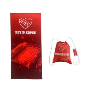 TOALLÓN CON MOCHILA CITY BLANCO