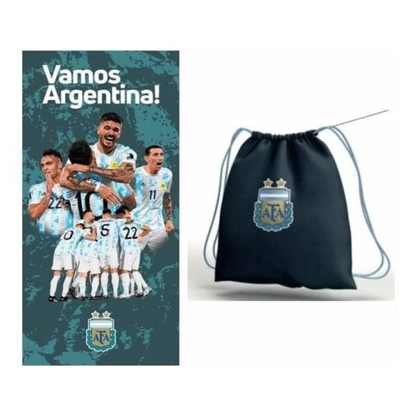 TOALLÓN CON MOCHILA CITY BLANCO - Imagen 2