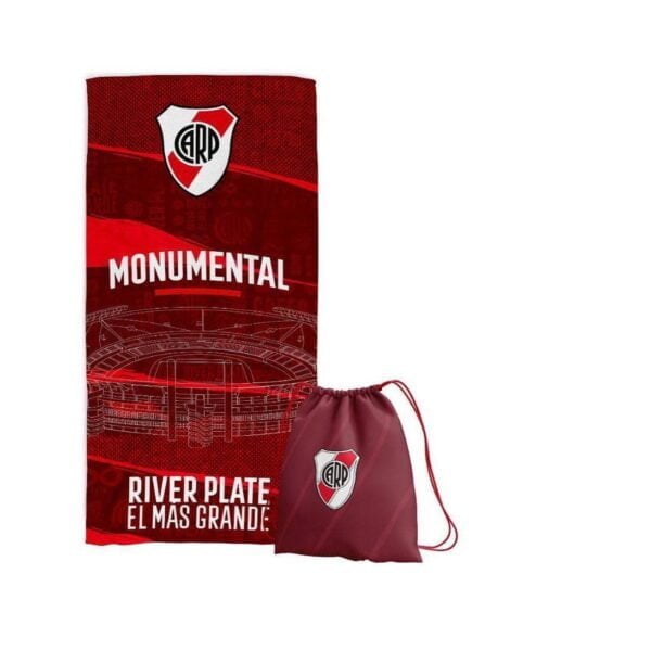 TOALLÓN CON MOCHILA CITY BLANCO - Imagen 3