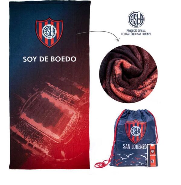 TOALLÓN CON MOCHILA CITY BLANCO - Imagen 5