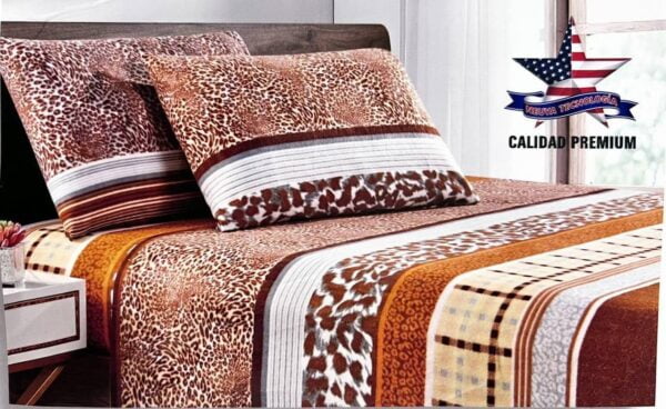 JUEGO DE SÁBANAS POLAR ESTAMPADO QUEEN - Imagen 16