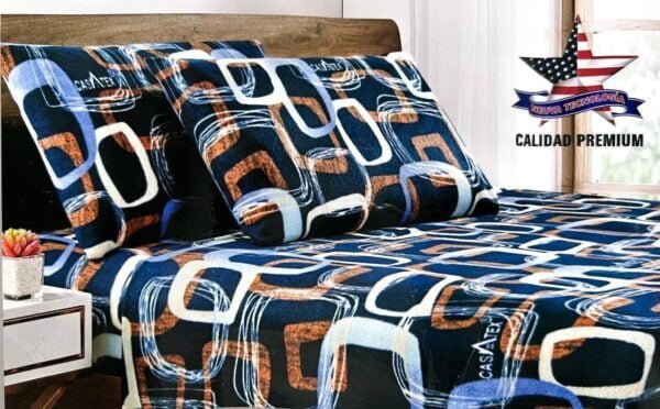 JUEGO DE SÁBANAS POLAR ESTAMPADO 1 1/2 - Imagen 2