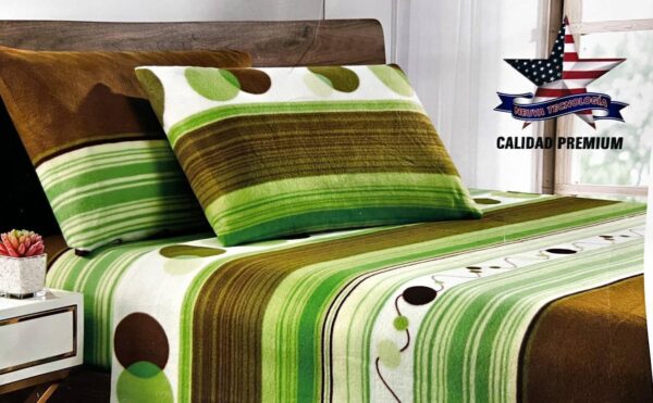 JUEGO DE SÁBANAS POLAR ESTAMPADO 1 1/2 - Imagen 3