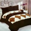 EDREDON PIEL DE MONO CON CORDERITO ROMBO CHICO + 2 FUNDAS DE ALMOHADA - Imagen 4