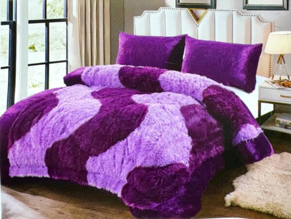 EDREDON PIEL DE MONO CON CORDERITO
+ 2 FUNDAS DE ALMOHADA - Imagen 2