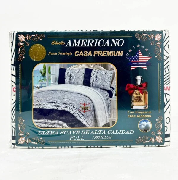 JUEGO DE SÁBANAS D&G AMERICANO 1500 HILOS (2 PLAZA Y MEDIA) - Imagen 9