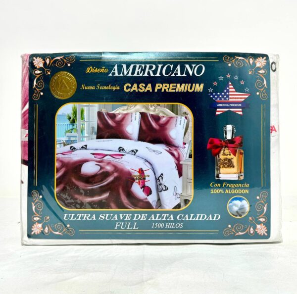 JUEGO DE SÁBANAS D&G AMERICANO 1500 HILOS (2 PLAZA Y MEDIA) - Imagen 6