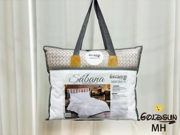 SÁBANAS GOLDSUN LISAS C/ DISEÑO BORDADO EN FUNDAS - Imagen 7