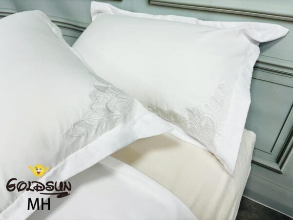 SÁBANAS GOLDSUN LISAS C/ DISEÑO BORDADO EN FUNDAS - Imagen 6
