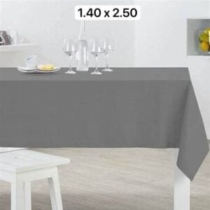MANTEL ECOCUERO LISO CON FELPA 2.50mts