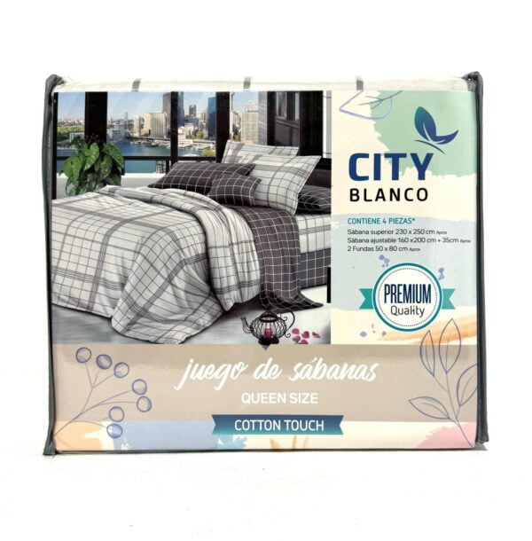JUEGO DE SÁBANAS CITY BLANCO - Imagen 31
