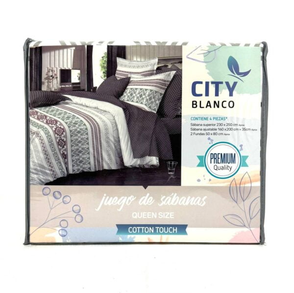JUEGO DE SÁBANAS CITY BLANCO - Imagen 21