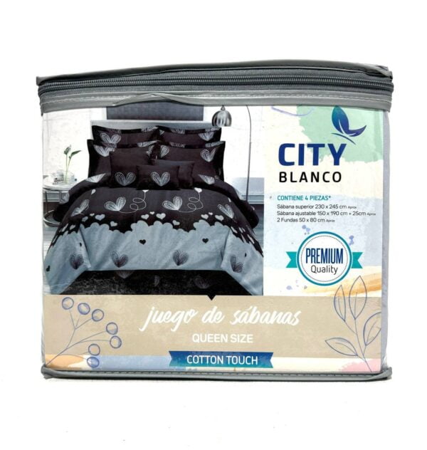 JUEGO DE SÁBANAS CITY BLANCO - Imagen 24