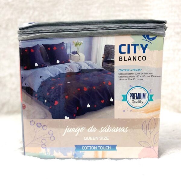 JUEGO DE SÁBANAS CITY BLANCO - Imagen 18