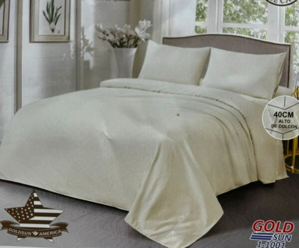 SÁBANAS GOLDSUN LISA CON TEXTURA 2500 HILOS - Imagen 8