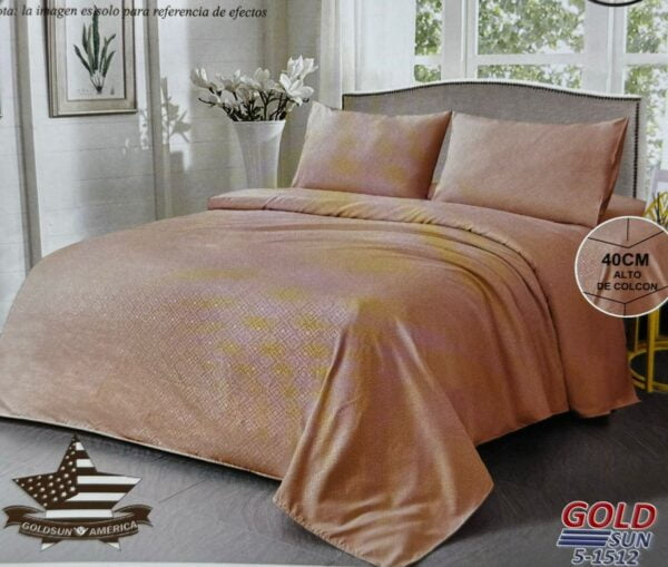 SÁBANAS GOLDSUN LISA CON TEXTURA 2500 HILOS - Imagen 4