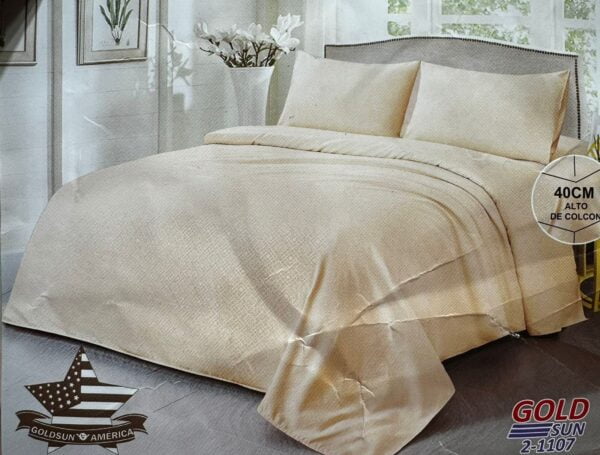 SÁBANAS GOLDSUN LISA CON TEXTURA 2500 HILOS - Imagen 9