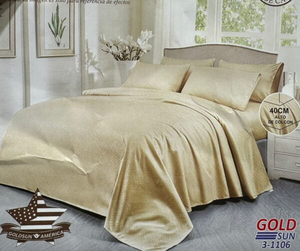 SÁBANAS GOLDSUN LISA CON TEXTURA 2500 HILOS - Imagen 7