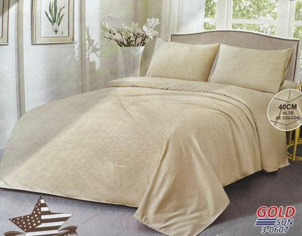 SÁBANAS GOLDSUN LISA CON TEXTURA 2500 HILOS