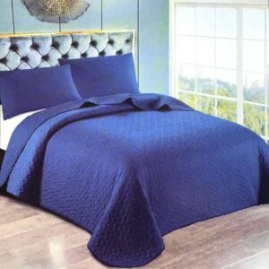 COBERTOR REVERSIBLE LISO + 2 FUNDAS DE ALMOHADA 2 1/2