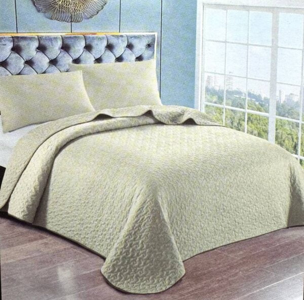COBERTOR REVERSIBLE LISO + 2 FUNDAS DE ALMOHADA 2 1/2 - Imagen 3