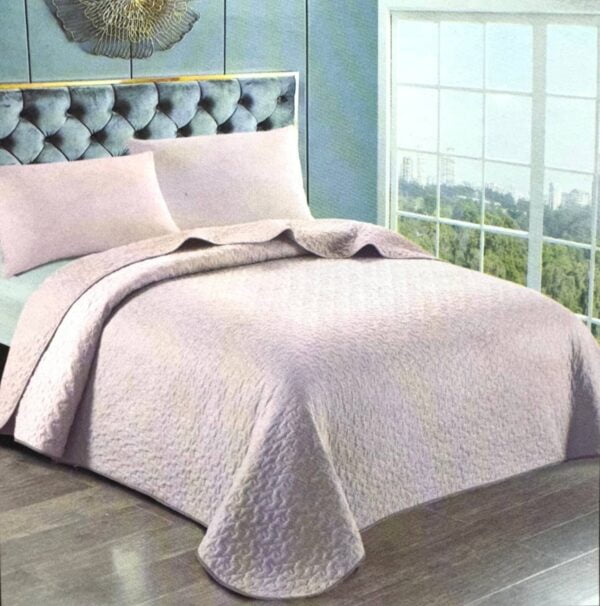 COBERTOR REVERSIBLE LISO + 2 FUNDAS DE ALMOHADA 2 1/2 - Imagen 5