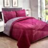 COBERTOR REVERSIBLE LISO + 2 FUNDAS DE ALMOHADA