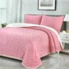 COBERTOR REVERSIBLE LISO + 2 FUNDAS DE ALMOHADA - Imagen 5