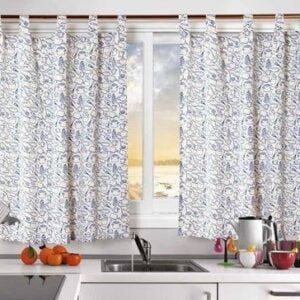 JUEGO DE CORTINAS CORTAS
TELA MADRAS