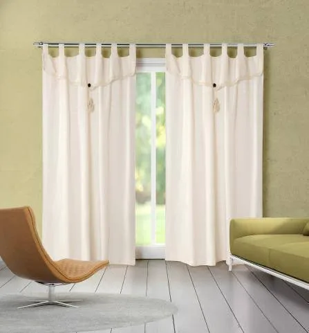 CORTINA MADRAS POMPON